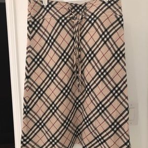 Burberry linen skirt